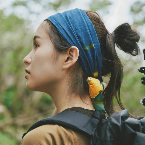 CHAORAS Sports Tenugui / Turquoise orange